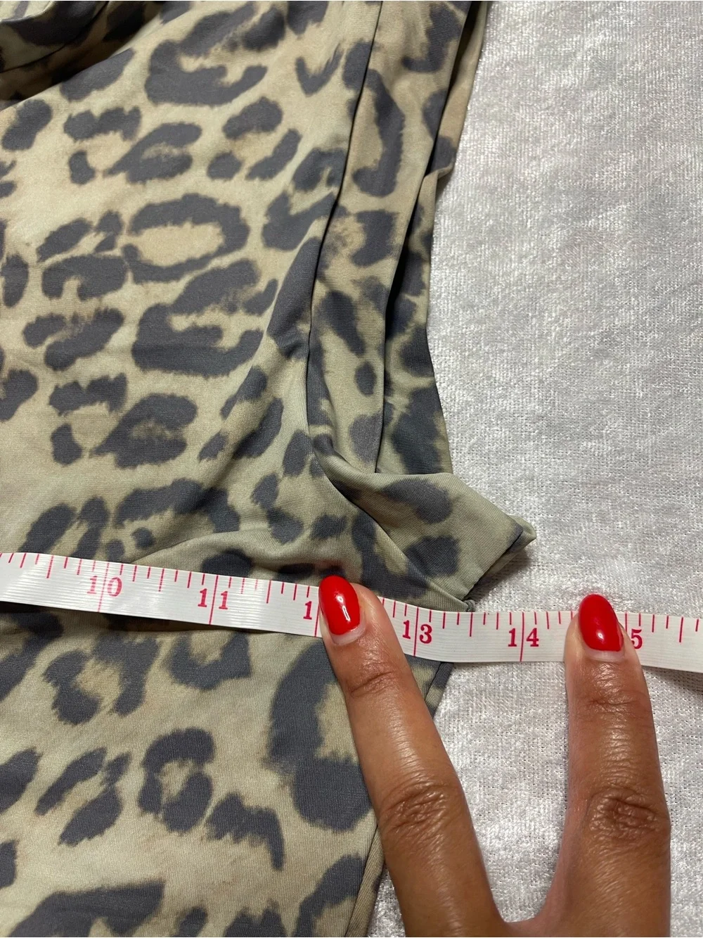 Frankie's Bikinis Olive & Black Leopard Lace-Up Crop Top